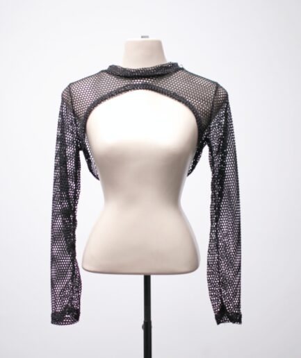 [P/M] Bolero manga longa de tela